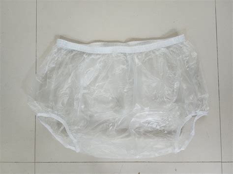 Adult Baby L Translucent Milky PLASTIC PANTS Pull Ups Soft Etsy