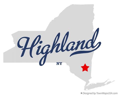 Map of Highland, Ulster County, NY, New York