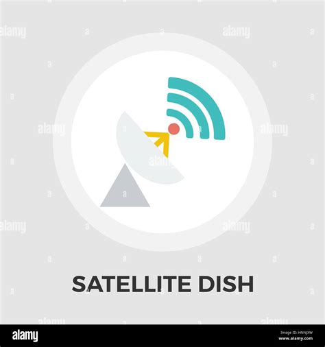 El Icono De La Antena Sat Lite Vector Icono Plano Aislado En El Fondo