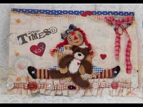 Raggedy Ann Vintage Altered File Folder Youtube