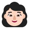 Woman Flat Light Icon Fluentui Emoji Flat Iconpack Microsoft