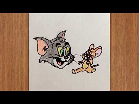 How To Draw Tom And Jerry Step By Step Easy Tom And Jerry Drawing For