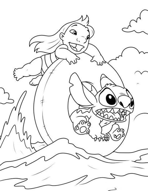 Pin By Spookypants On Color In Disney Coloring Sheets Stitch