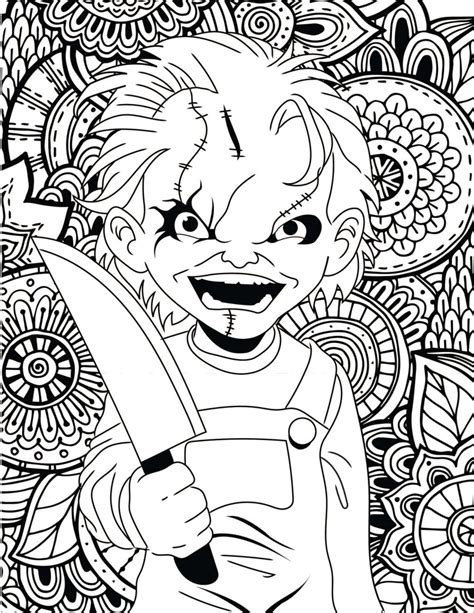 Free Printable Horror Coloring Pages