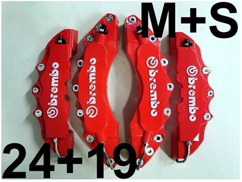 Nakładki 3D na zaciski hamulce BREMBO M S Czerwone 10216797752