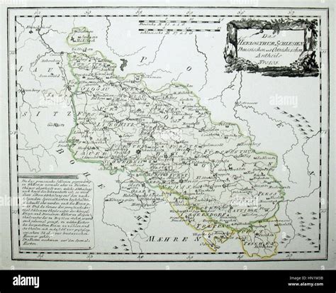 Map Of Silesia In 1791 By Reilly 105 Stock Photo Alamy