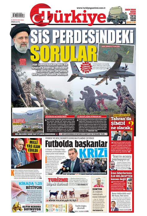 T Rkiye Gazetesi May S Sal G N Man Eti