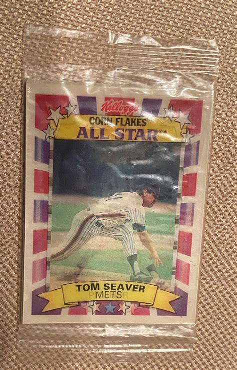 Sealed D Tom Seaver Baseball Card New York Mets Kellogg S Corn Flakes