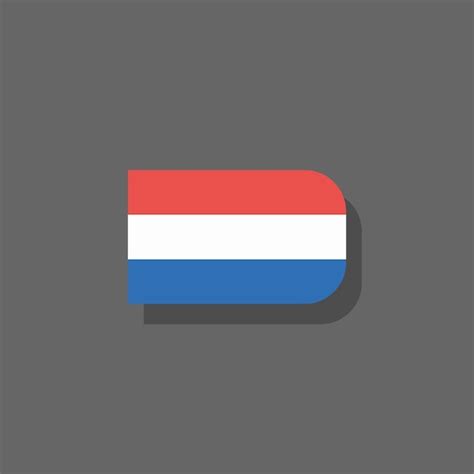 Ilustraci N De La Plantilla De La Bandera De Luxemburgo Vector Premium