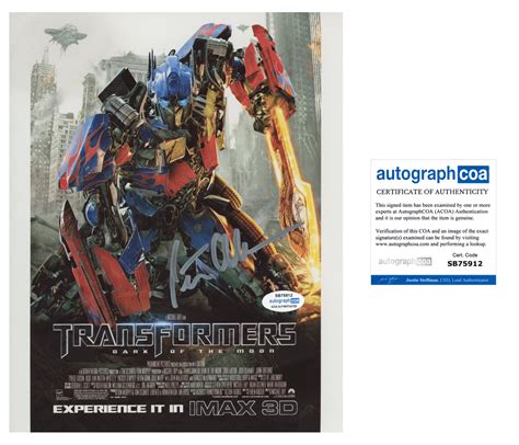 Peter Cullen Transformers Signed Autograph 8x10 Photo ACOA | Outlaw ...