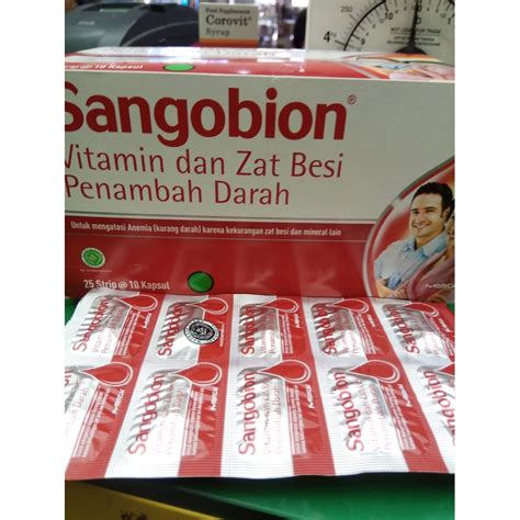 Sangobion Lembar Isi Kapsul Vitamin Penambah Darah Shopee Indonesia