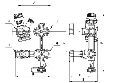 Danfoss AB QM 4 0 Flexo Flexible PICV Connection Set For Fan Coil Units