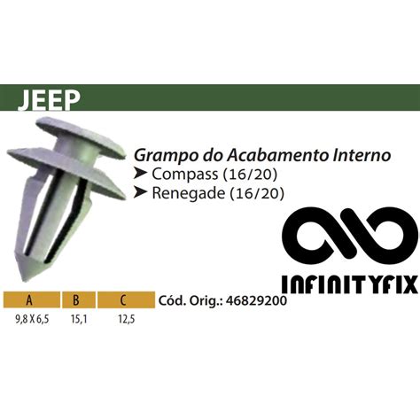 Presilha Grampo Do Acabamento Interno Jeep Compass Jeep