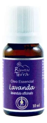 Oleo Essencial De Lavanda 100 Puro Riquezas Da Terra 10ml