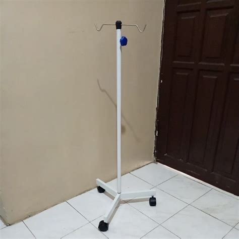 Jual Tiang Infus Kaki 3 Roda Standar Tiang Infus Rumah Sakit Shopee