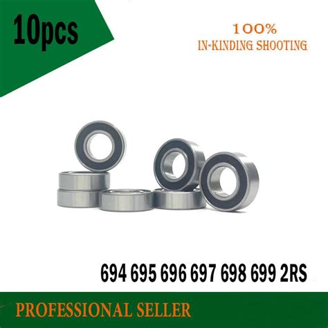 Bearing 10pcs 694 695 696 697 698 699 2RS The Rubber Sealing Cover Thin