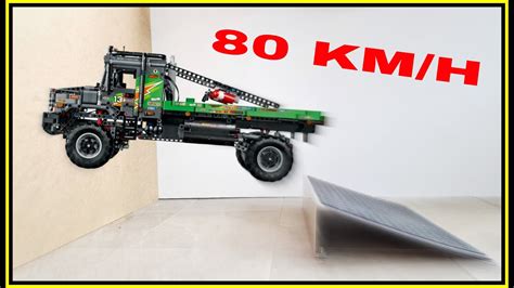 Truck Vs Ramp 🚨 80 Kmh 🚨 Lego Technic Crash Test Youtube