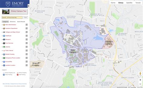 Emory University Campus Map – Verjaardag Vrouw 2020