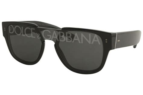 Dolce And Gabbana Men S Dandg Dg4356 Dg 4356 501 M Black Shield Sunglasses 22mm Ebay