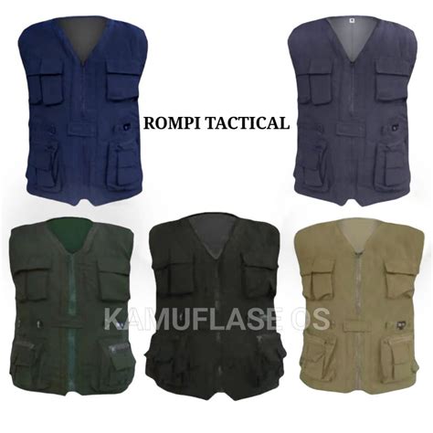 Jual Rompi Premium Bahan Tebal Rompi Cargo Rompi Tactical Shopee