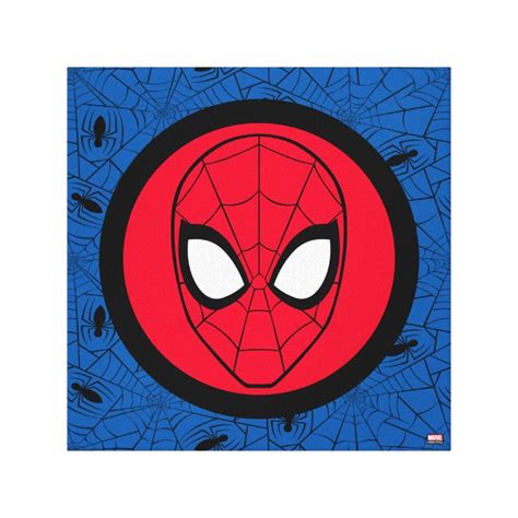 Spider-Man | Head Logo Canvas Print | Zazzle