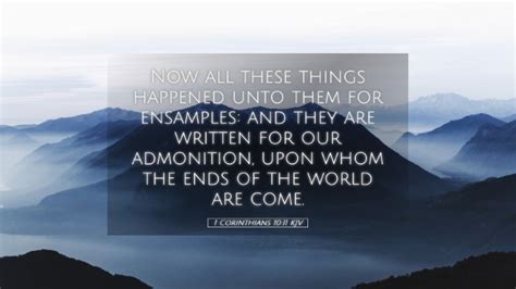 1 Corinthians 10 11 Kjv Desktop Wallpaper Now All These Things