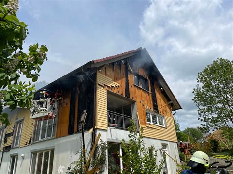 KFV Bodenseekreis Hoher Sachschaden Bei Wohnhausbrand In Billafingen