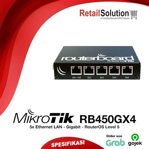 Jual Mikrotik RB450GX4 Router Indoor Gigabit PoE Shopee Indonesia