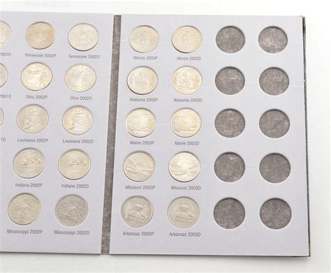 50 Coins Statehood 1999-2003 Washington Quarter Collection Set - Mostly Complete | Property Room