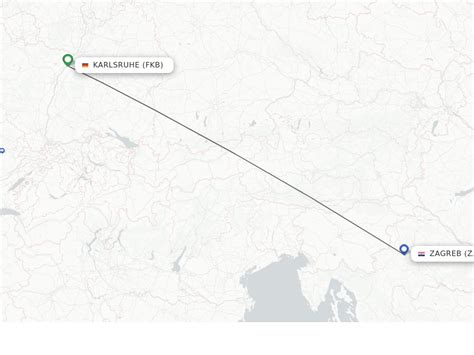 Direct Non Stop Flights From Karlsruhe Baden Baden To Zagreb