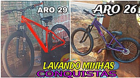 LAVEI MINHAS CONQUISTAS ARO 29 E MINHA GIOS Gios Bike YouTube