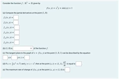 Answered Consider The Function F R2 → R Given Bartleby