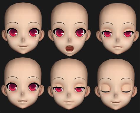 3d Anime Blend Anime Head Anime 3d Model Character