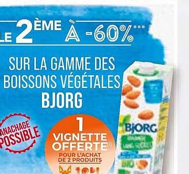 Promo La Gamme Des Boissons Végétales Bjorg chez Match iCatalogue fr