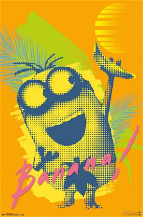 Minions - Banana Laminated Poster Print (22 x 34) - Walmart.com