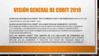 OBJETIVOS DE GOBIERNO Y GESTIÓN BASADO EN COBIT pptx