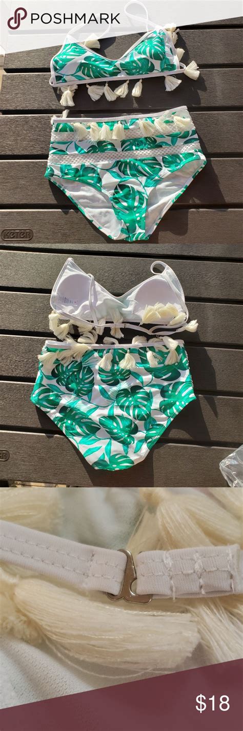 High Waisted Tassel Bikini Tassel Bikinis Bikinis High Waisted