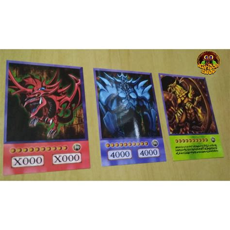 kit 3 Deuses egípcios Cartas yu gi oh Anime style Shopee Brasil