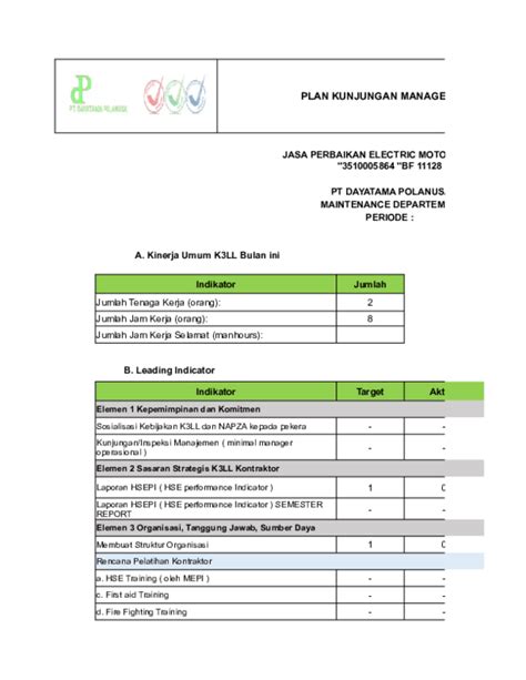 Contoh Hse Plan 48 Koleksi Gambar