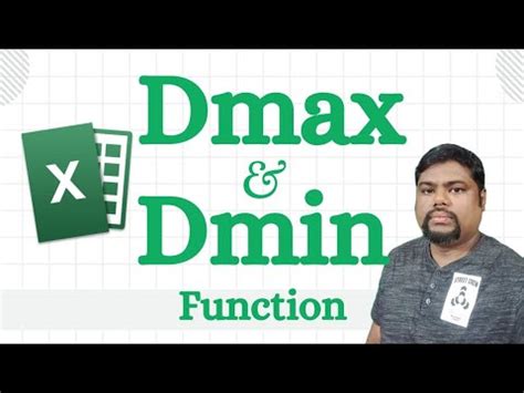 Dmax Dmin Function In Excel YouTube