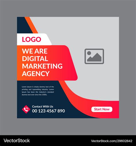 Digital marketing social media post design Vector Image