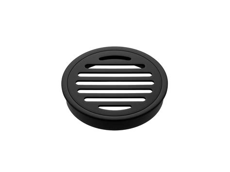 Mizu Drift Brass Trapscrew Grate Round Mm Matte Black From Reece