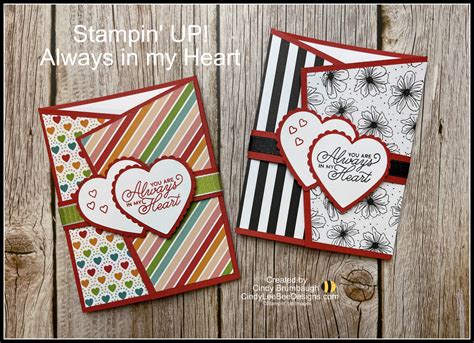 Stampin Up Always In My Heart Angled Tri Fold Card Video Tutorial