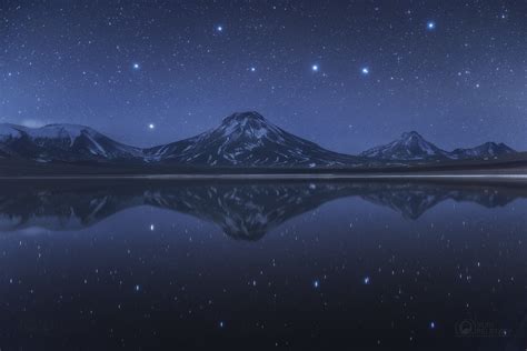 APOD: 2017 May 9 - Big Dipper Above and Below Chilean Volcanoes