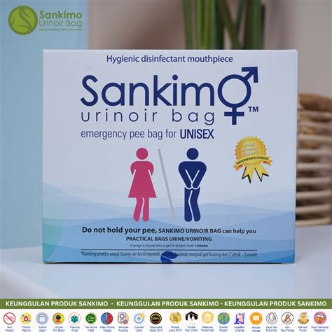 Jual Kantong Urin Sankimo Praktis Menggunakan Serbuk Non Hewani Alat