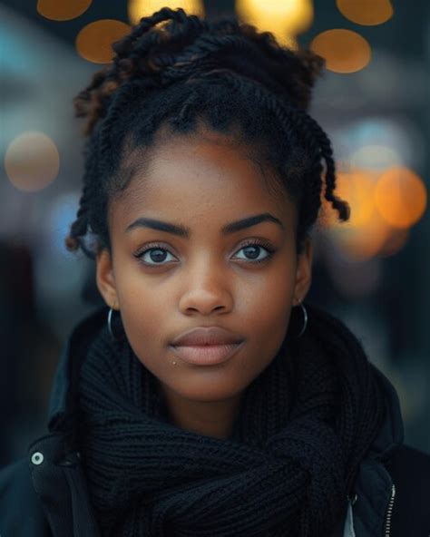 Premium Photo Close Up Of Person Wearing Scarf