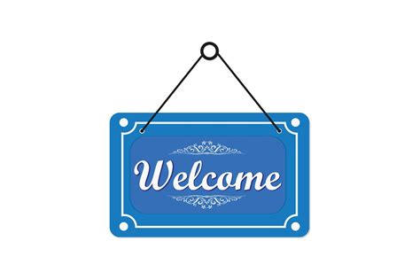 Illustration of welcome sign vector design 15928943 Vector Art at Vecteezy