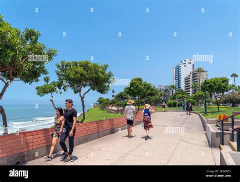 Lima Miraflores Parque El Faro Looking Towards La Marina Lighthouse