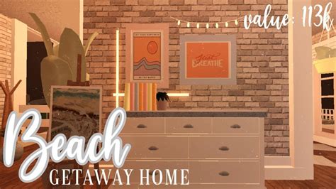 Beach Getaway Home Welcome To Bloxburg Speed Build Youtube