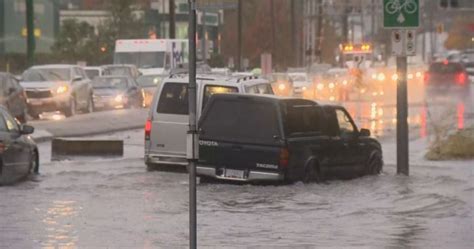 Heavy rainfall floods streets, knocks down trees in Metro Vancouver ...